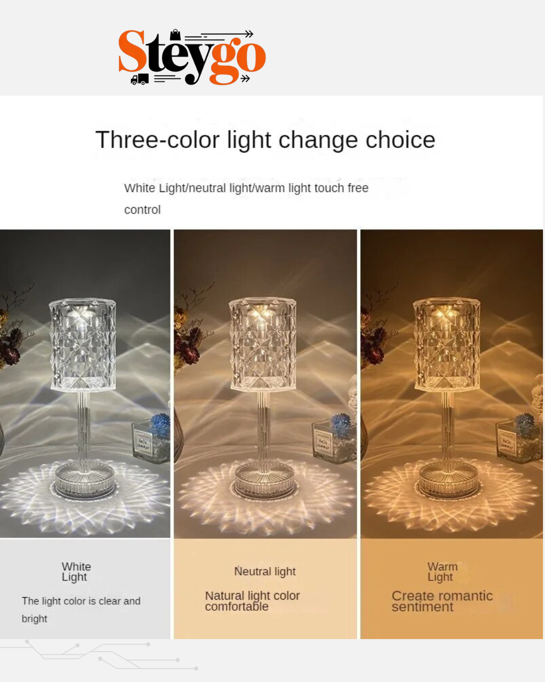 ⭐ Lampara Led Táctil Con Control