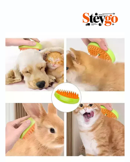 Cepillo A Vapor Para Mascotas 3en 1