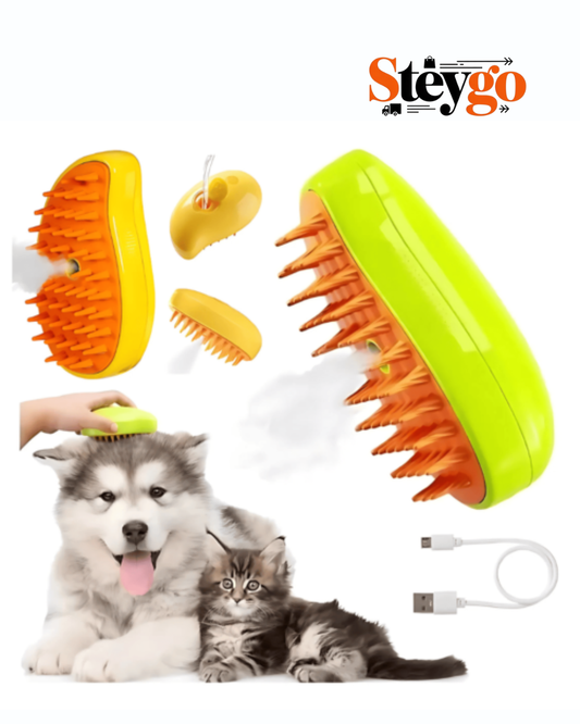 Cepillo A Vapor Para Mascotas 3en 1